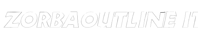 ZorbaOutline Italic font preview