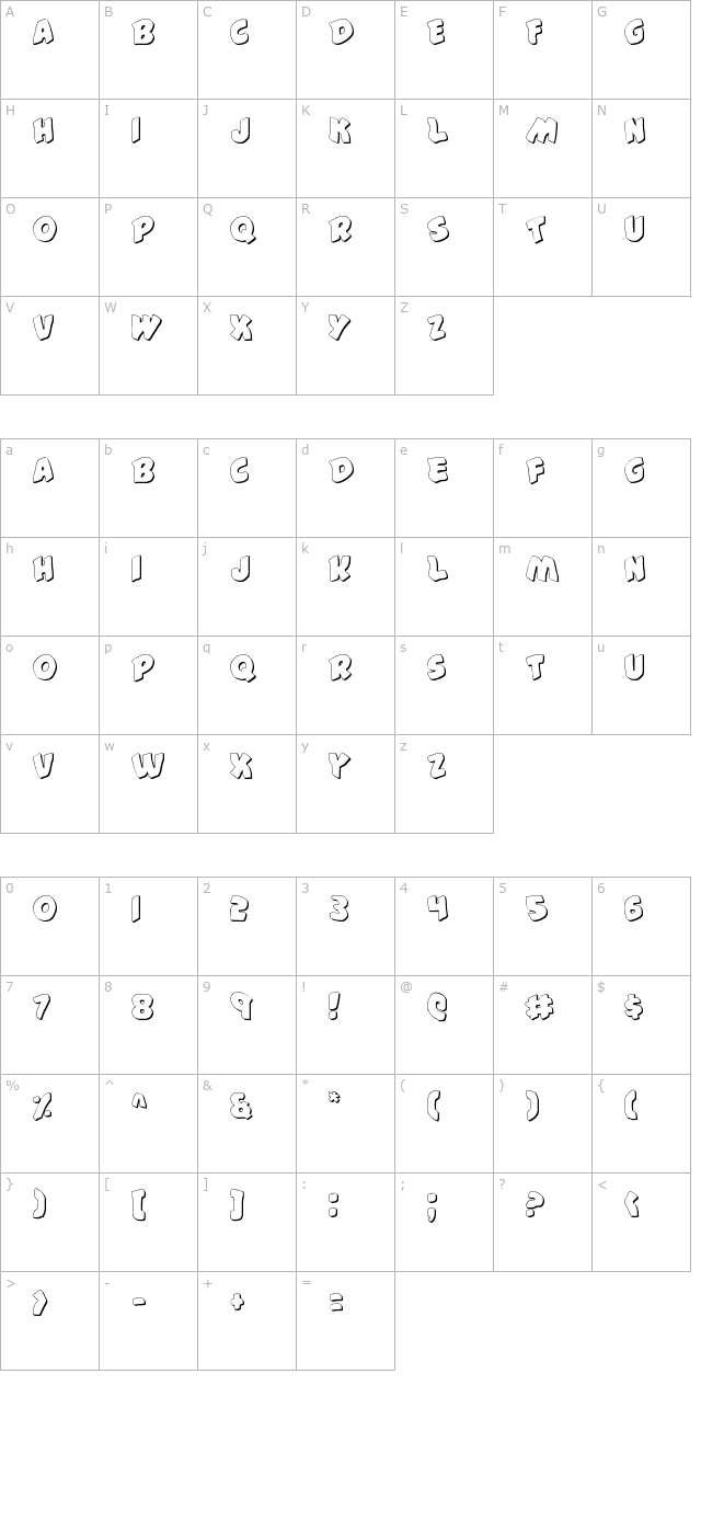 -44-font-shadow character map