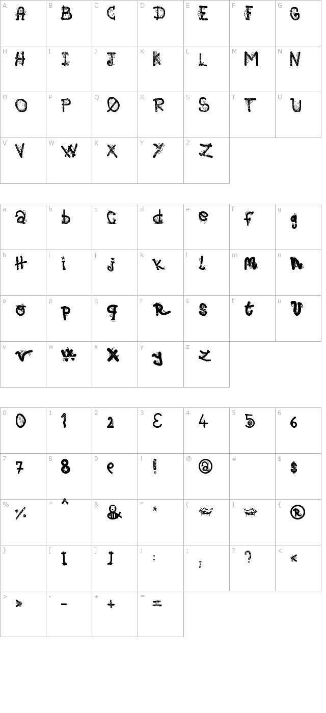 -afgihmtv- character map