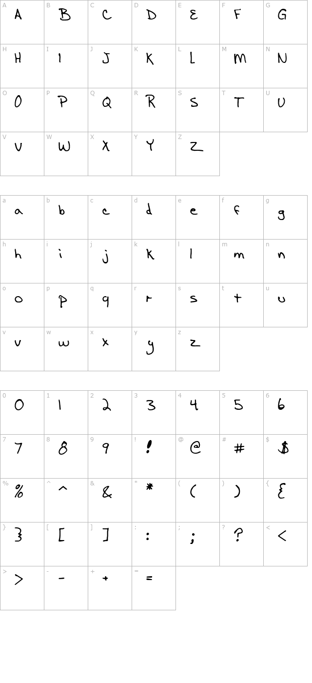 -nigma-scrawl-brk- character map