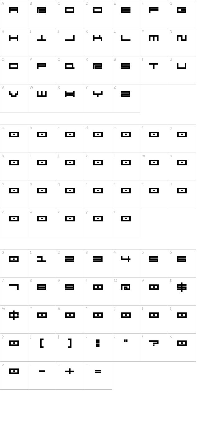 [.squarepusherv2.5.] character map