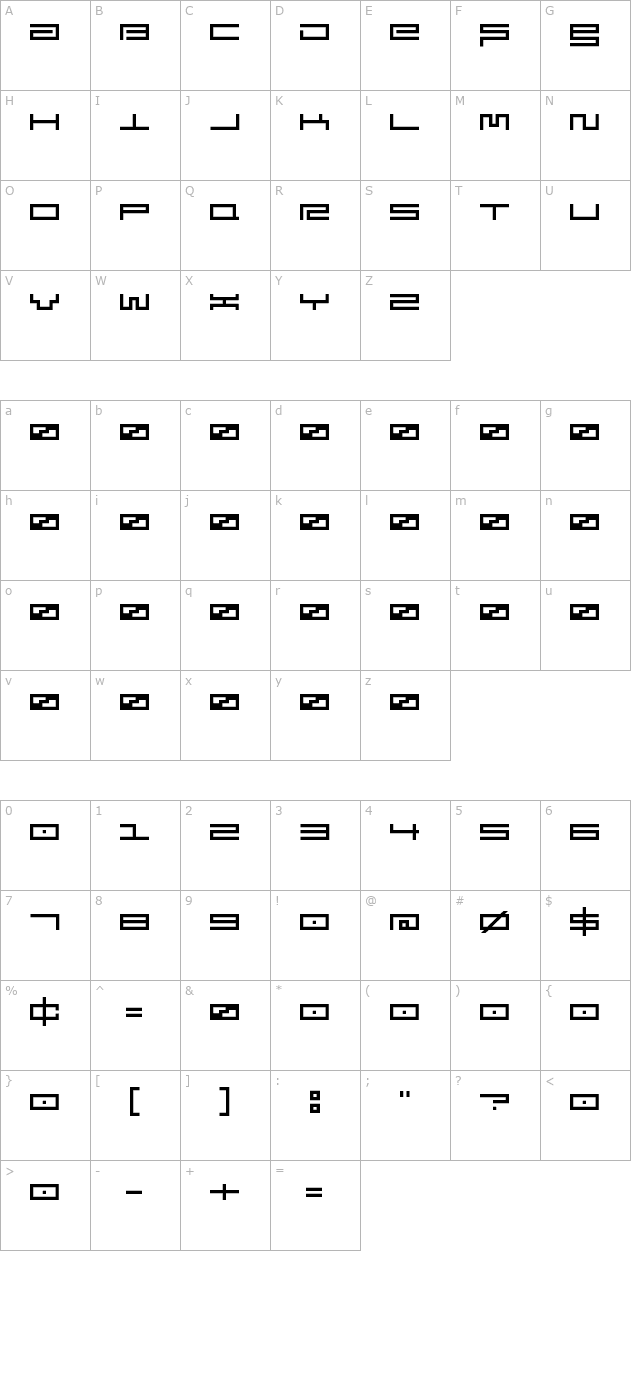 [.squarepusherv3.] character map