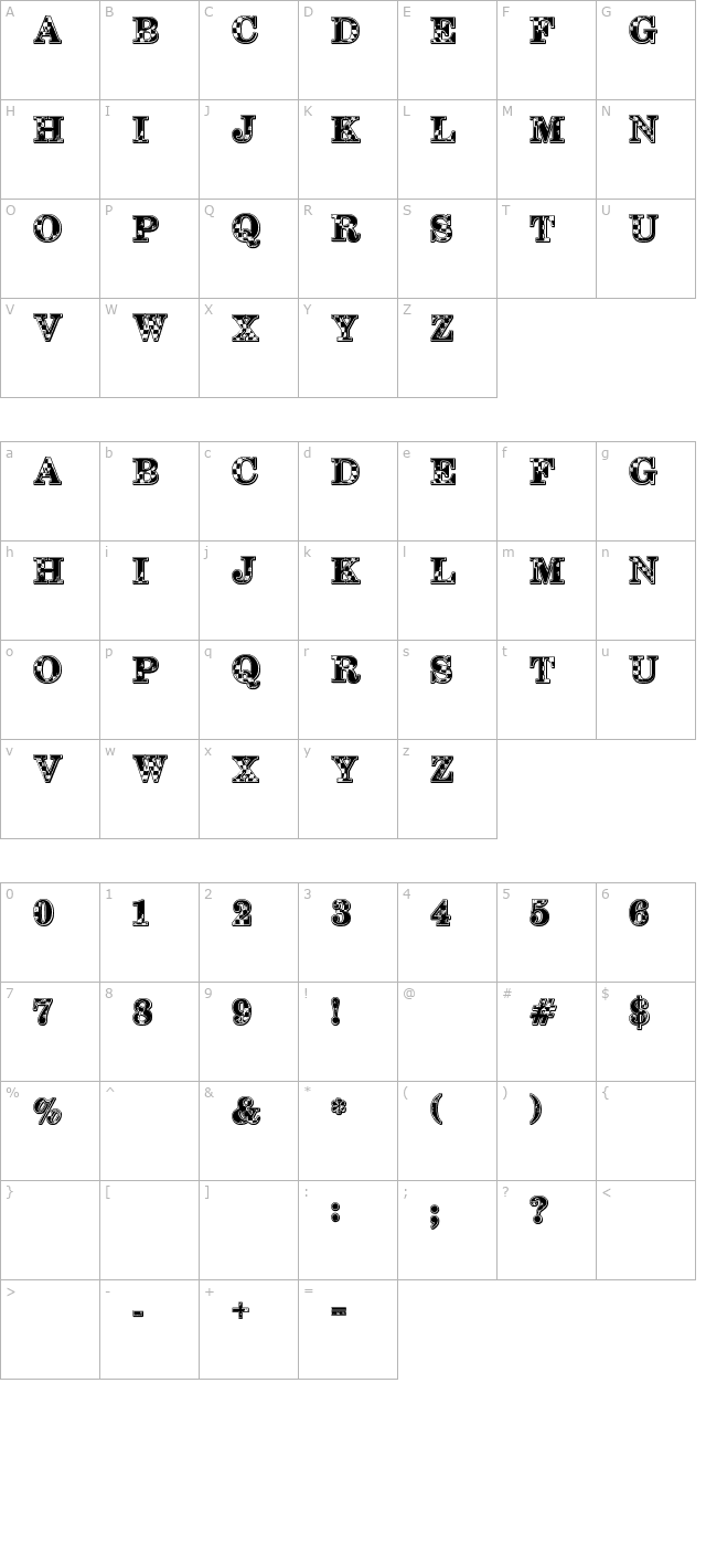 1-2-3-go character map