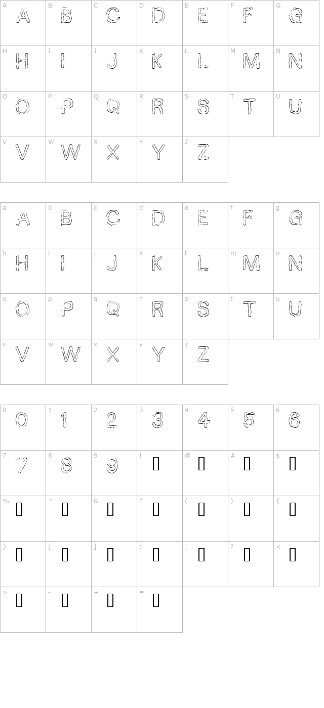 10-minutes character map