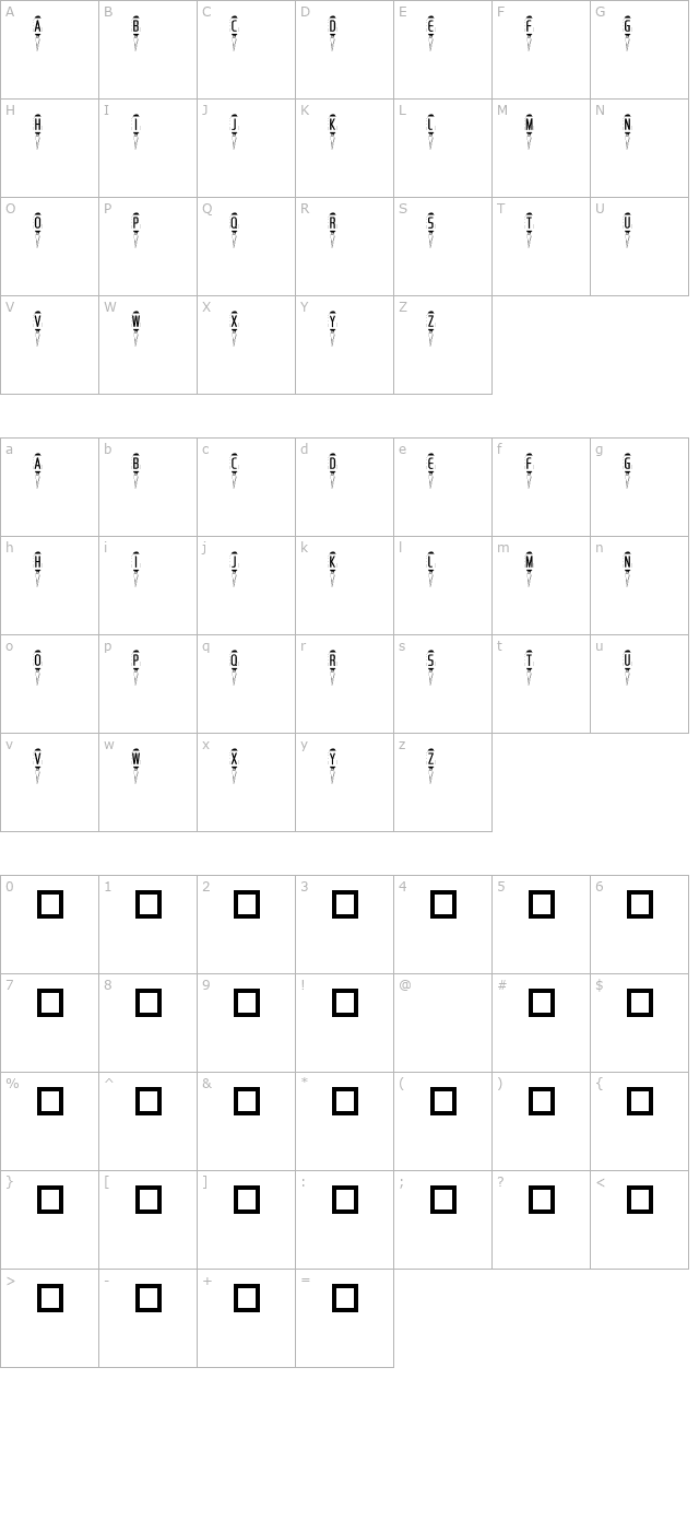 101-dads-keyz character map