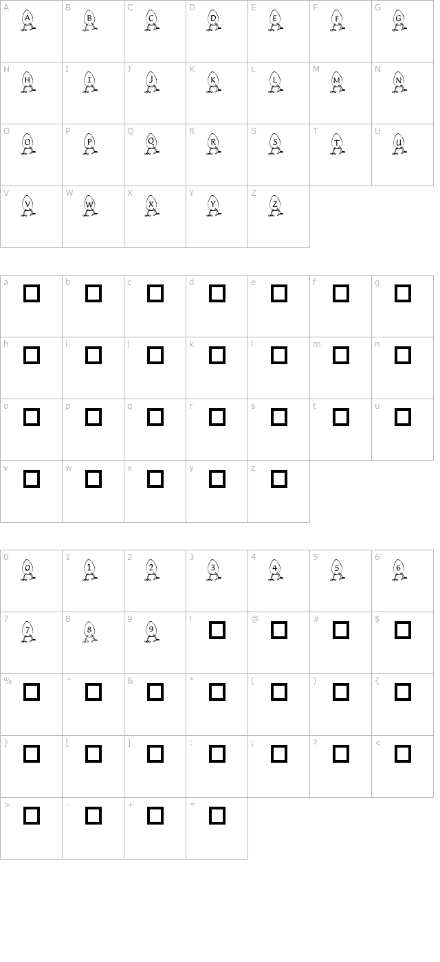 101-letters-hatchin character map