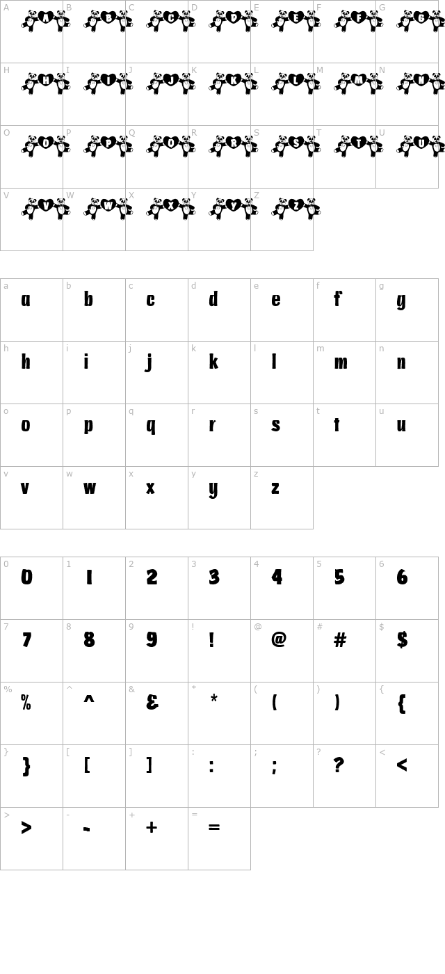 101-pandas-dance character map