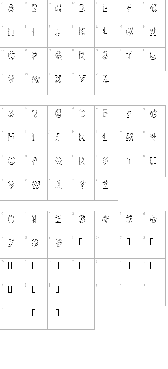 101-sketchy-horseshoez character map