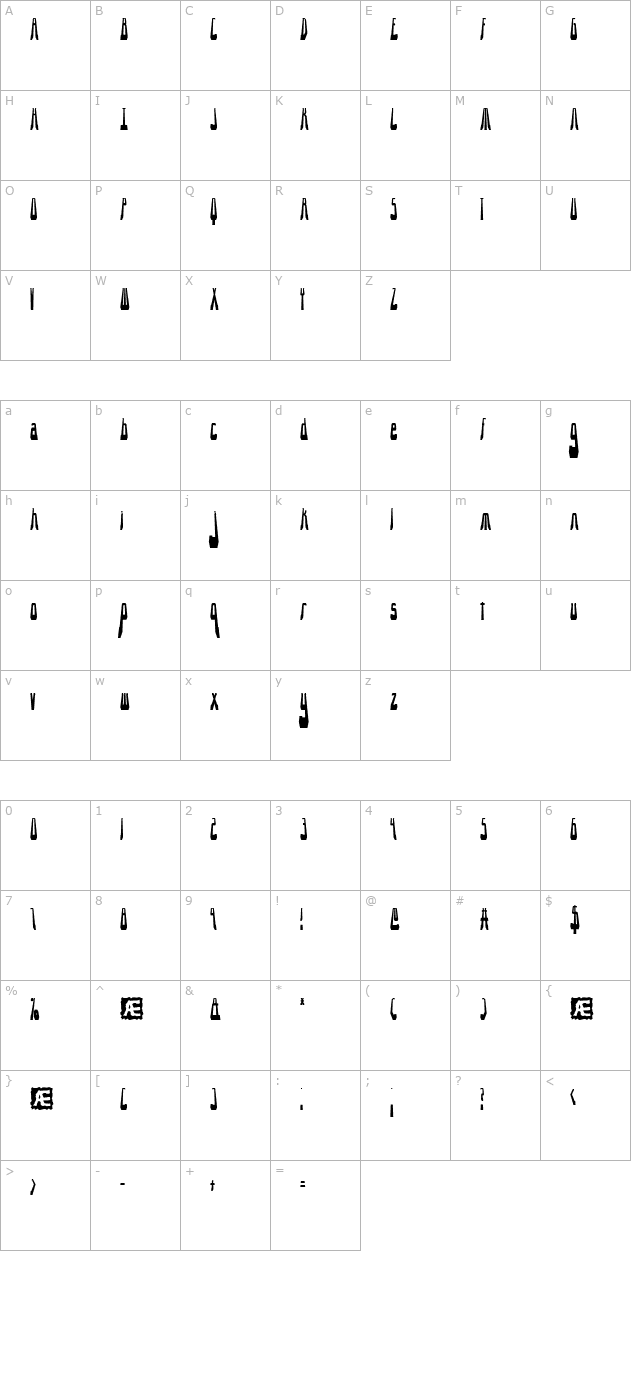 10.15 Saturday Night -BRK- character map