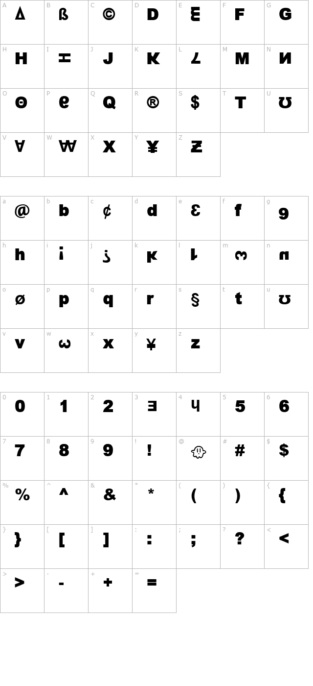 13_Fletcher character map