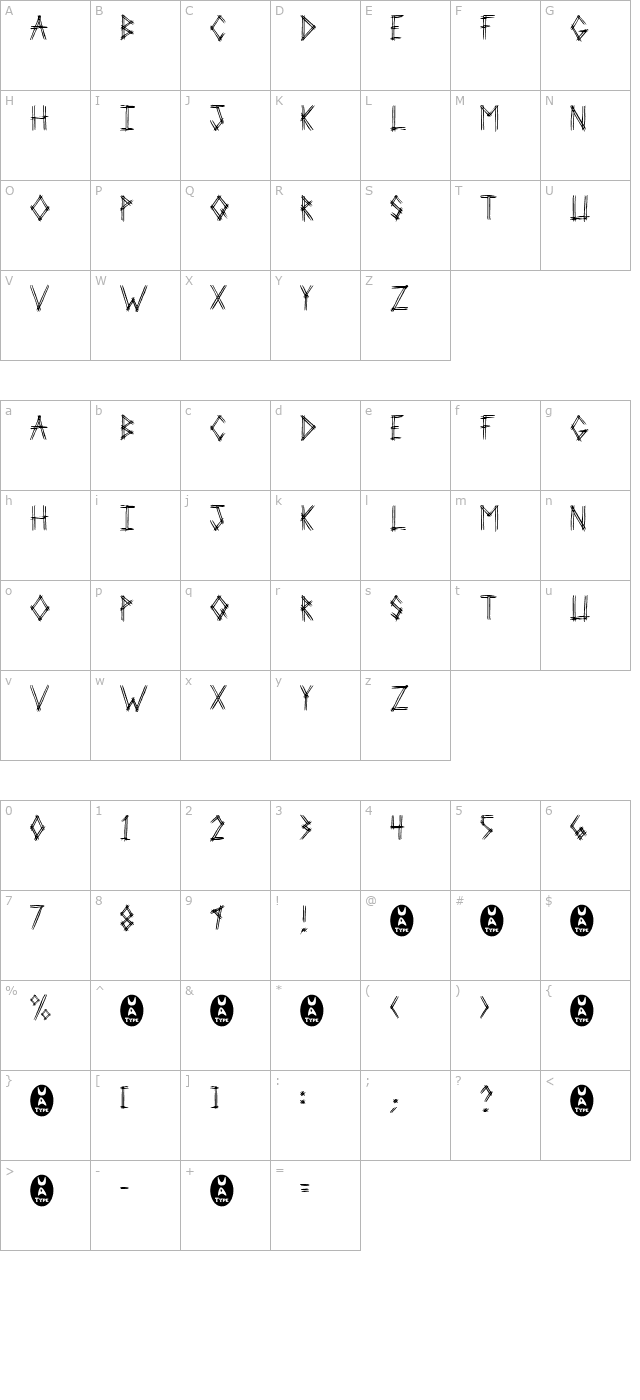 2-prong-tree character map