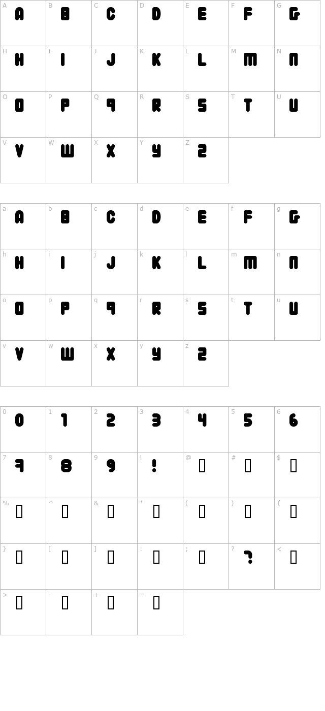 222 03 character map