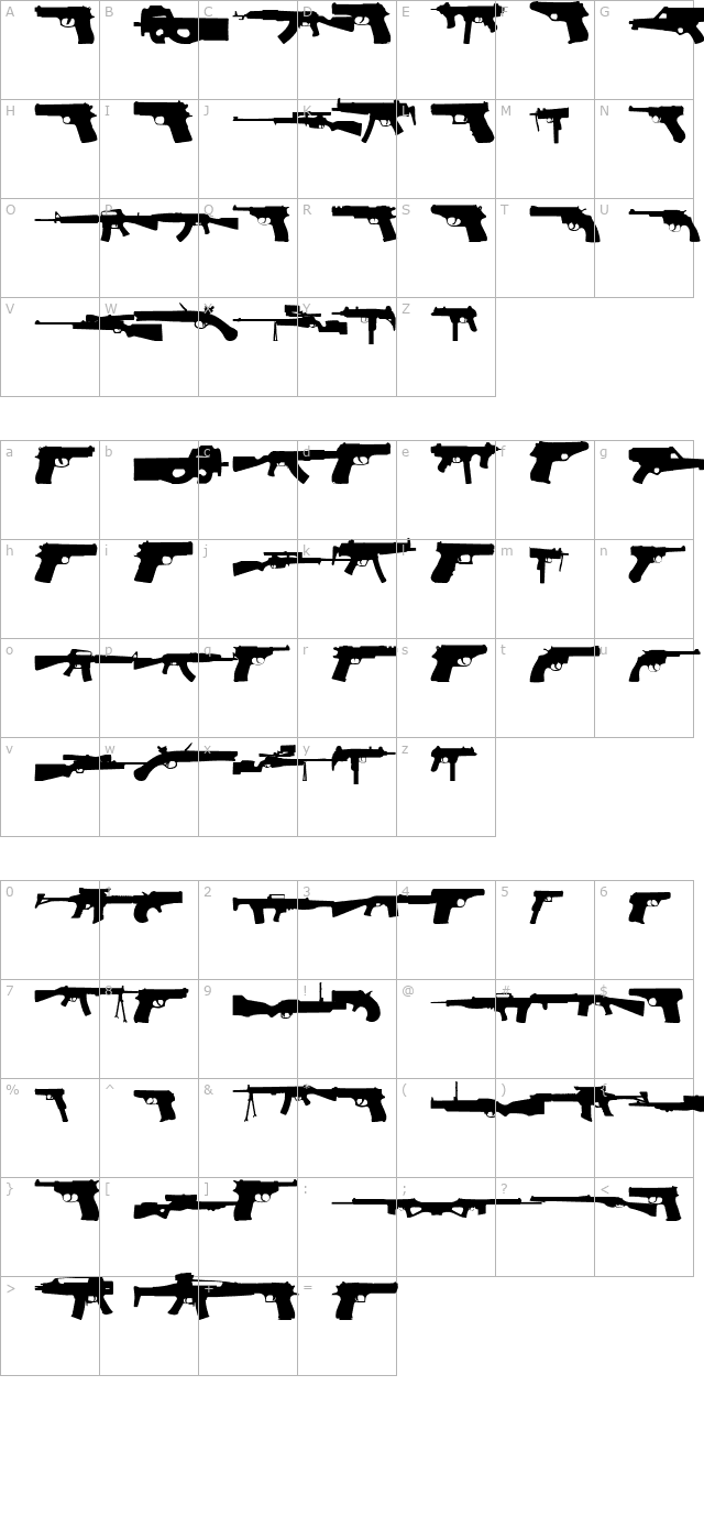 2nd Amendment character map