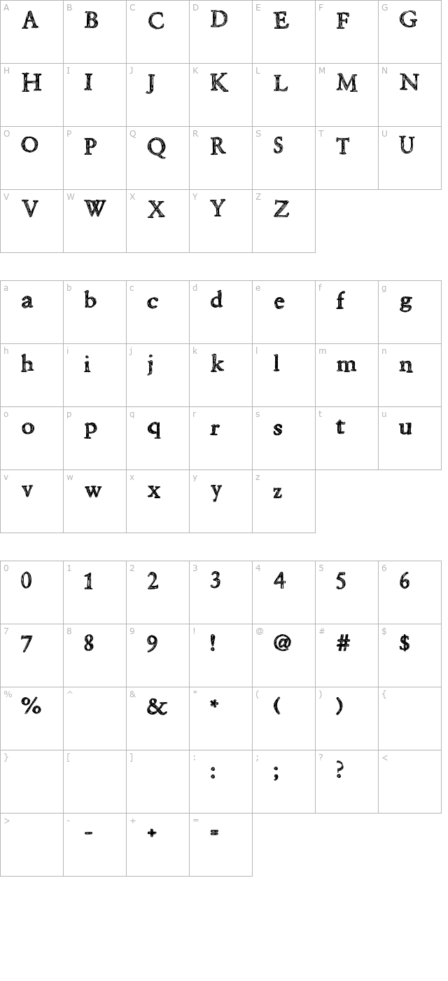 2Peas Barn Door character map