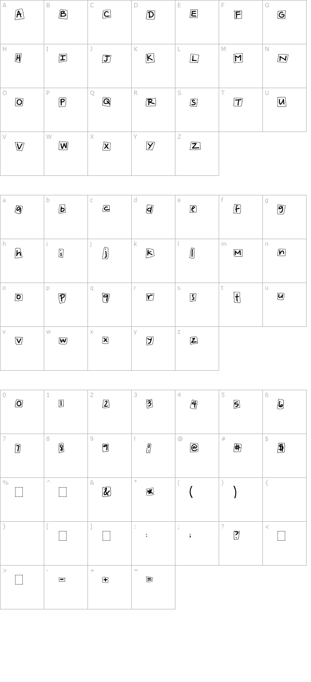 2peas-block-party character map