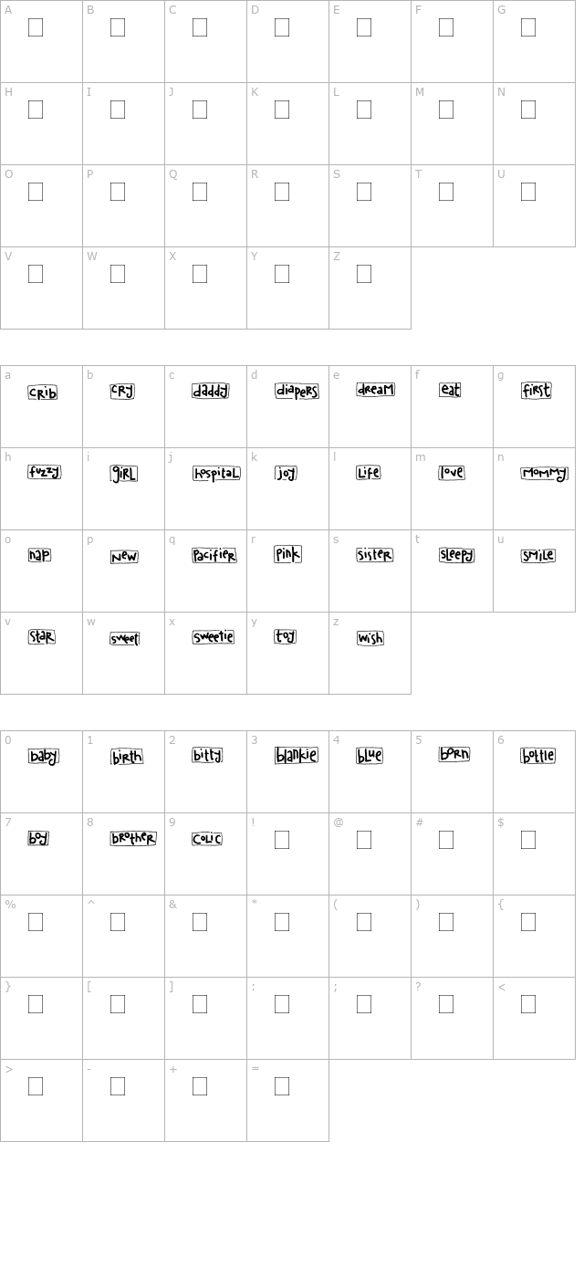 2peas-blocks-baby character map