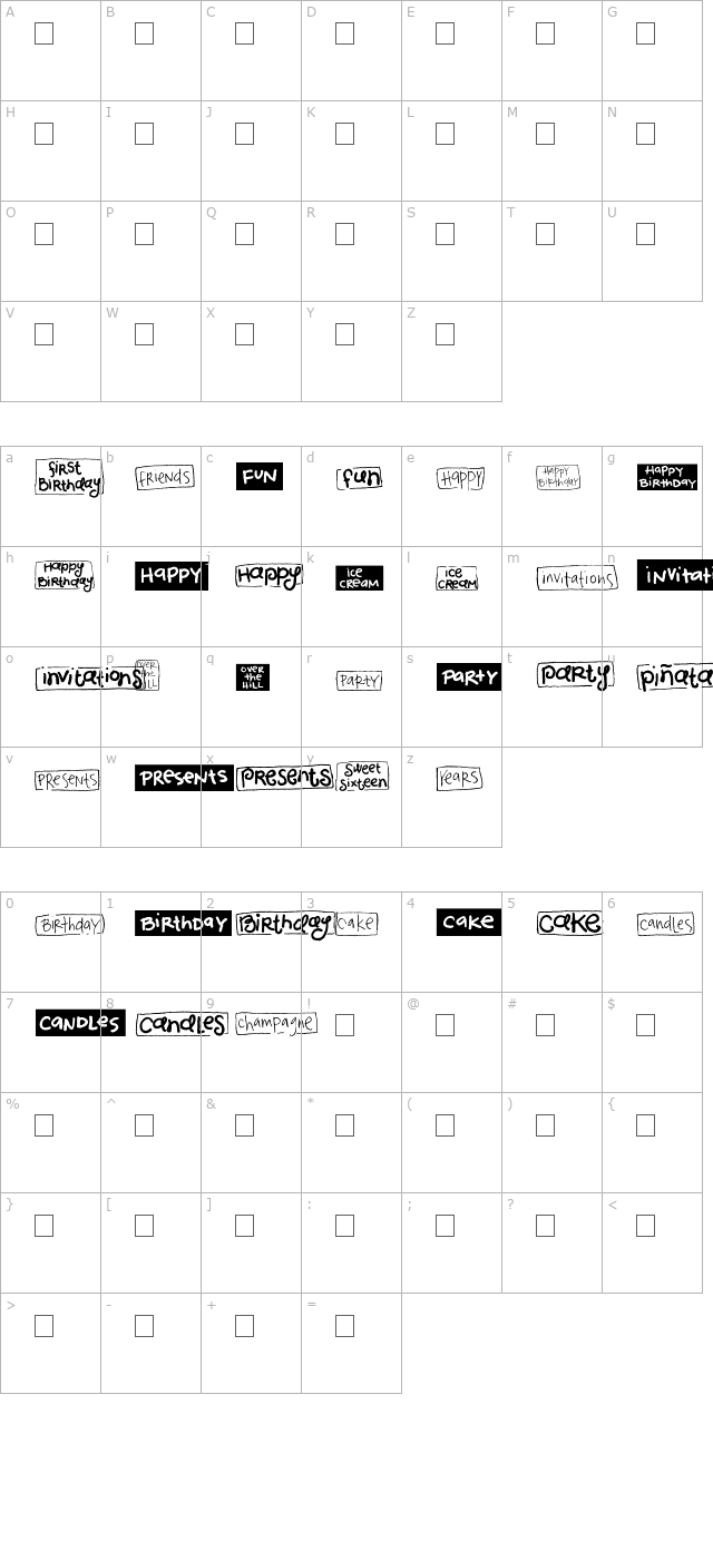 2peas-blocks-birthday character map