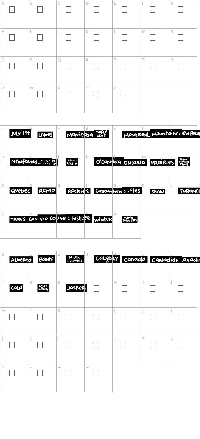 2peas-blocks-canada character map