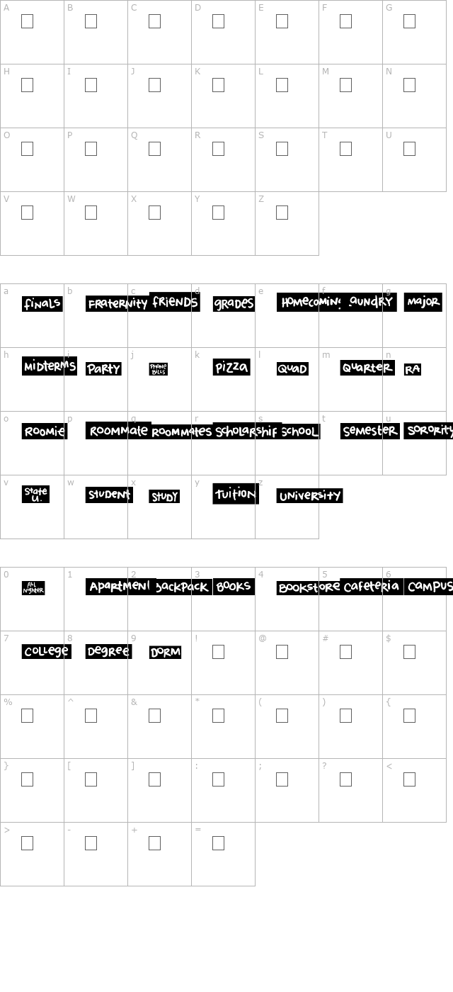 2peas-blocks-college character map