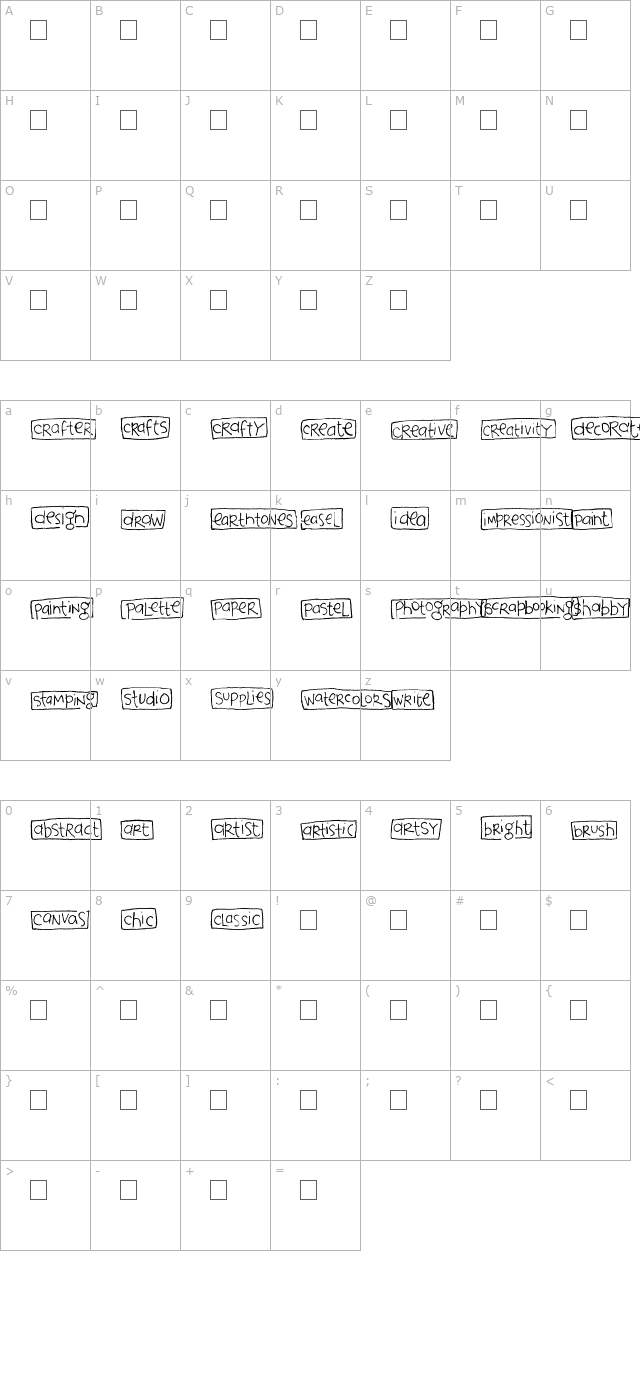 2Peas Blocks - Creativity character map