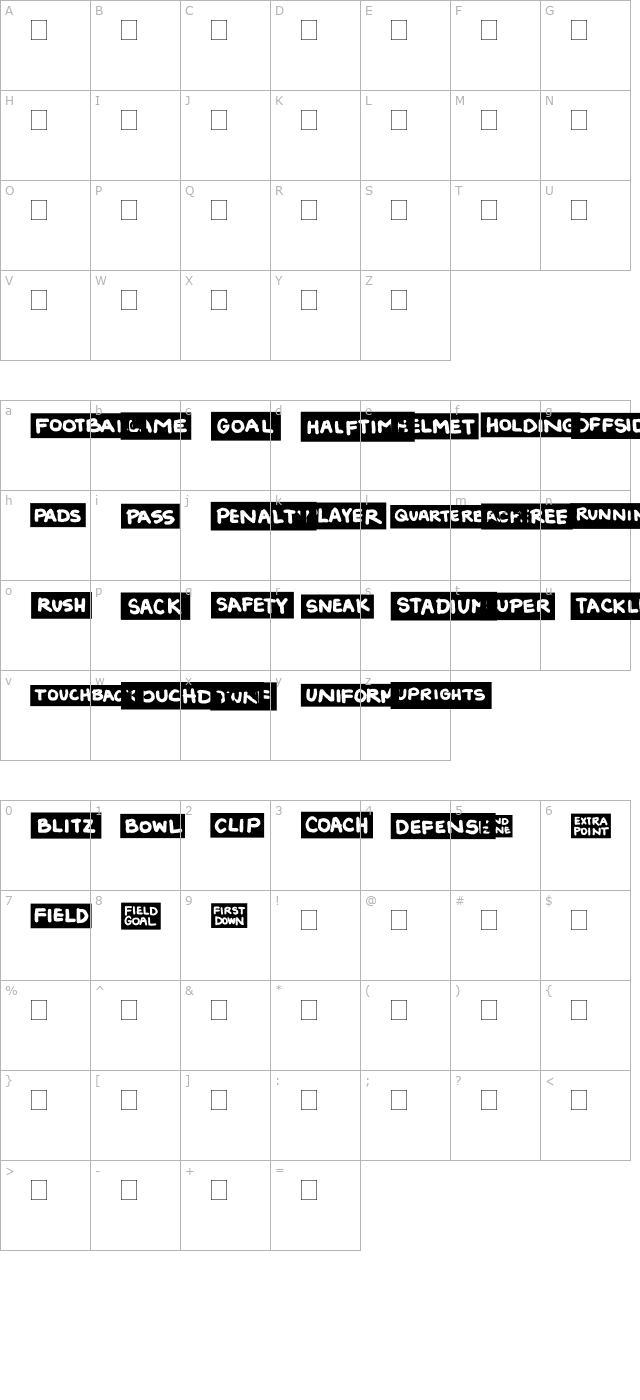 2Peas Blocks - Football character map