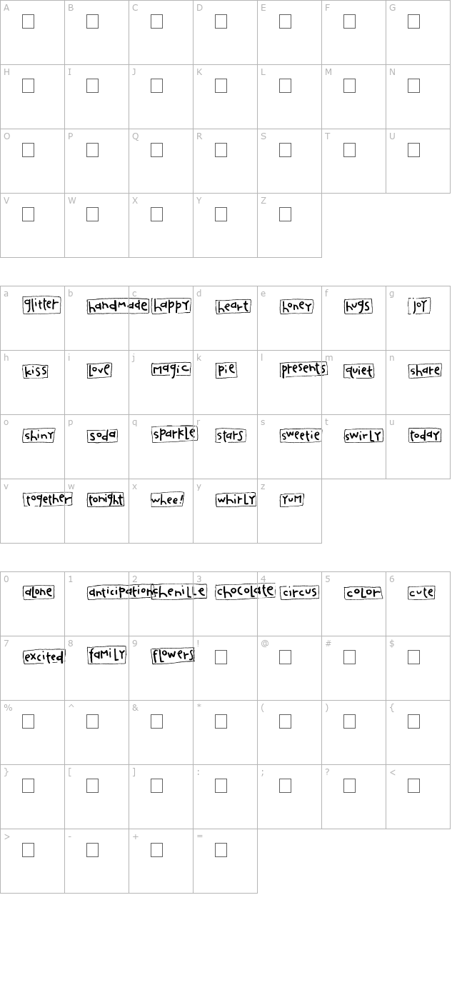 2peas-blocks-happy character map