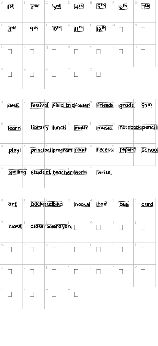 2peas-blocks-school character map