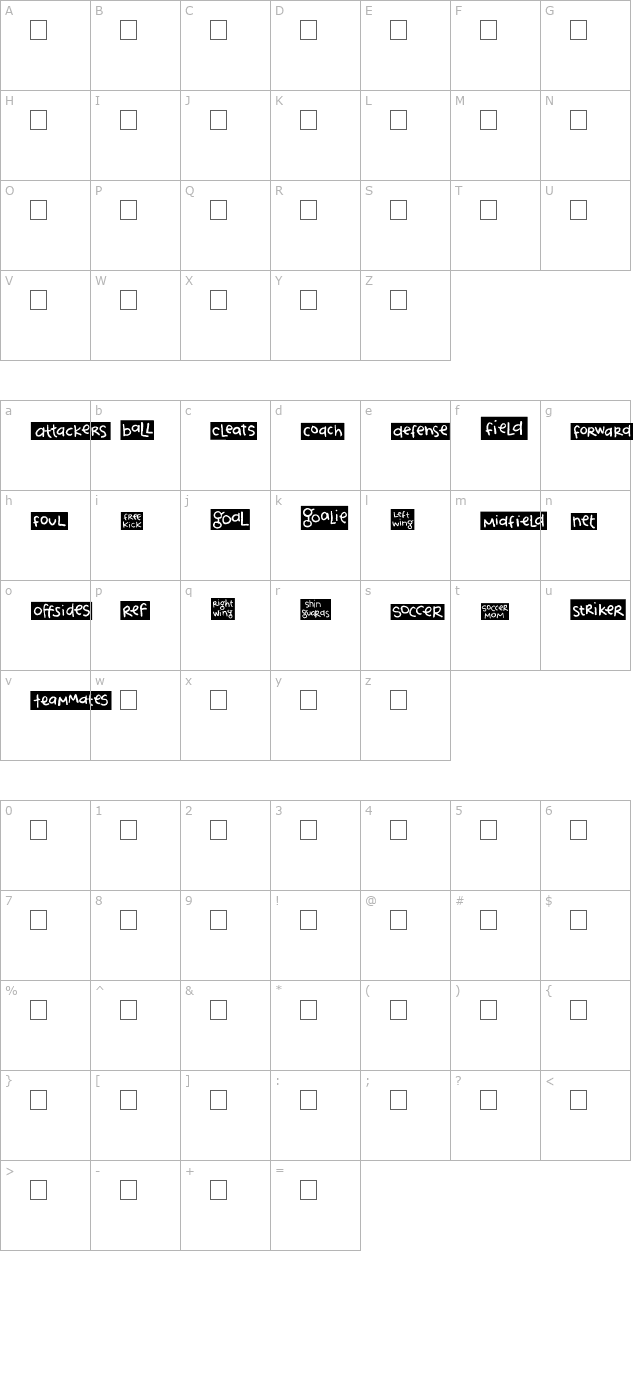 2Peas Blocks - Soccer character map