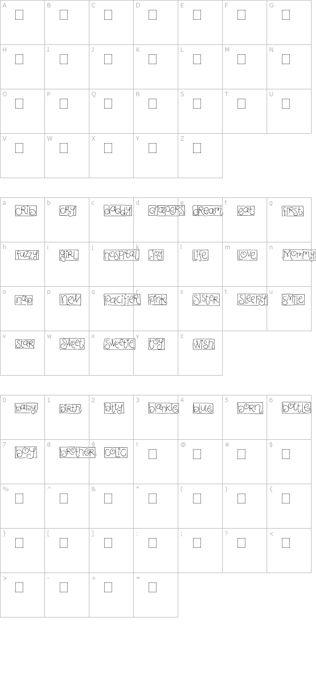 2peas-blocks-sweet-baby character map