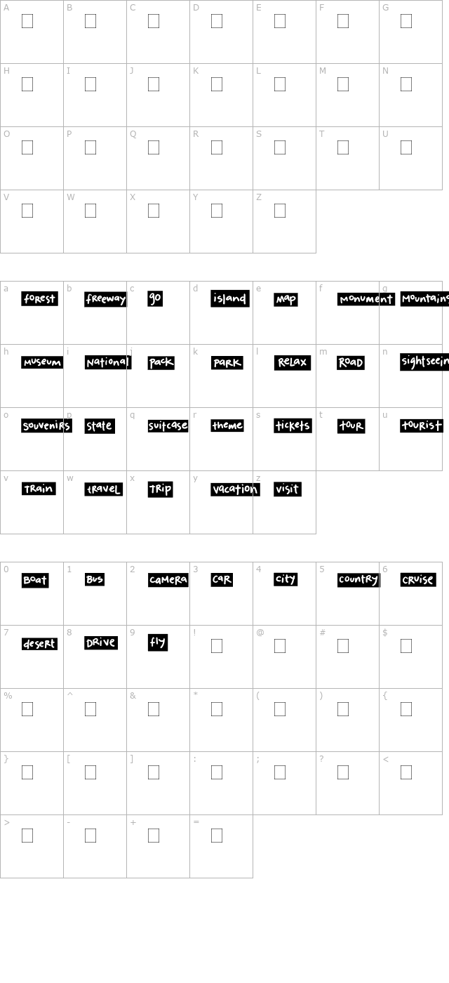 2Peas Blocks - Travel character map