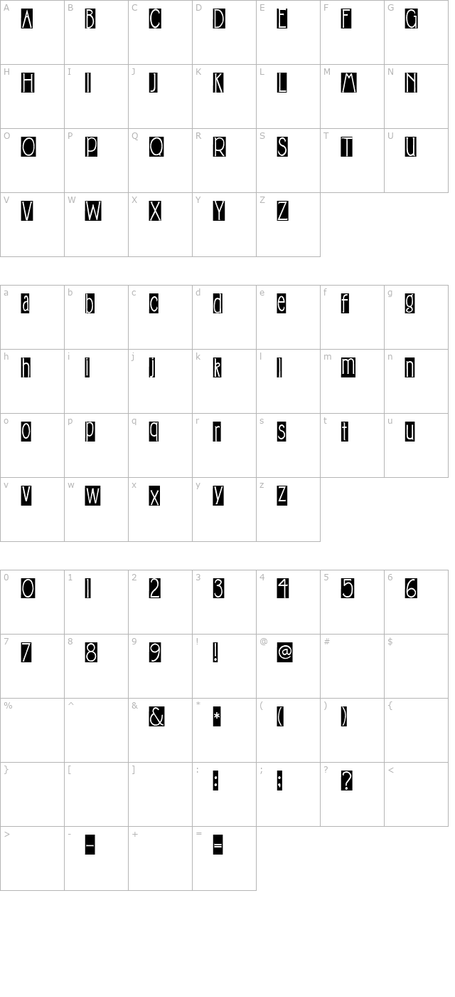 2Peas Boulevard character map