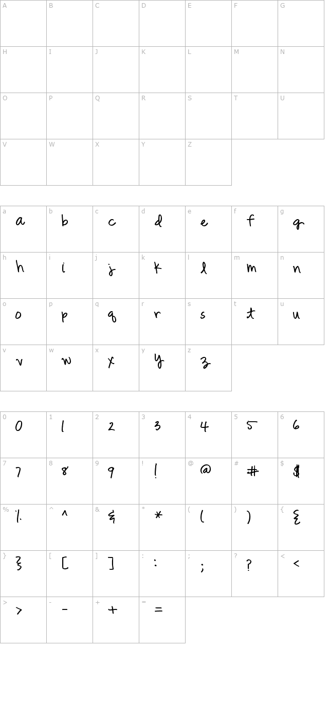 2peas-dont-forget character map