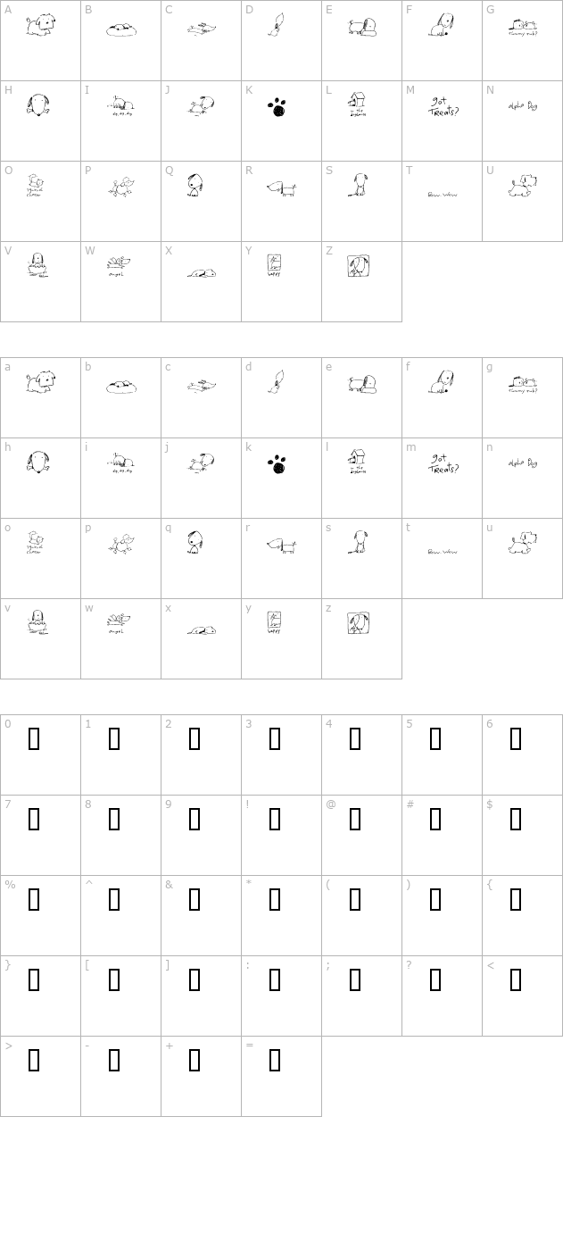 2Peas DW Bow Wow character map