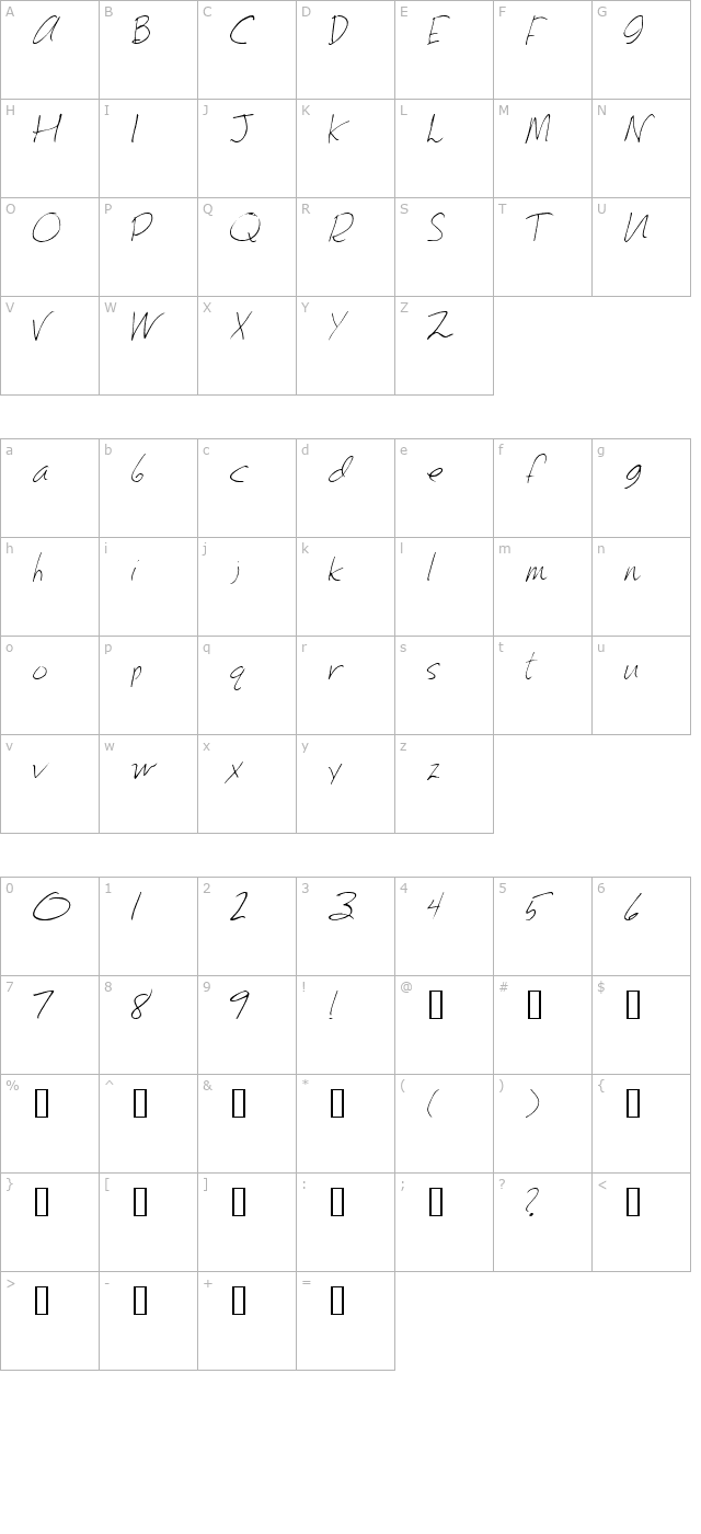 2Peas DW Journal character map