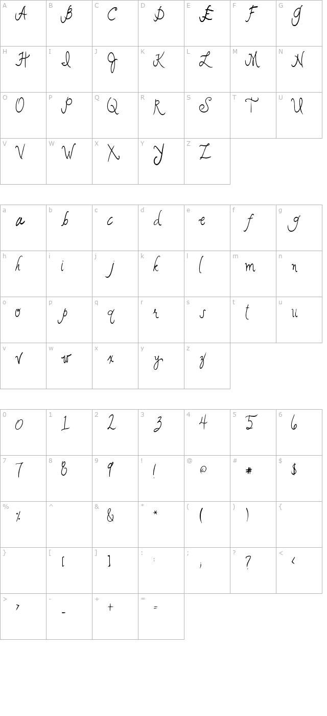 2peas-enchanted character map