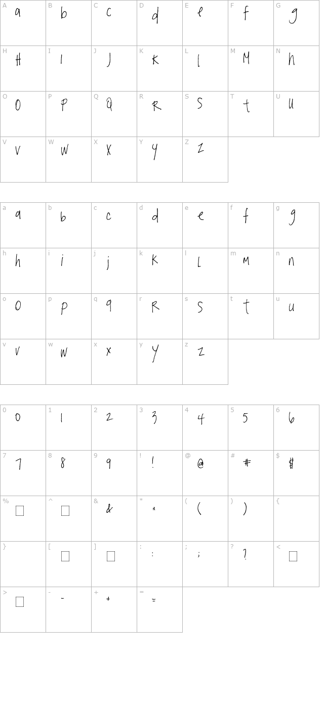 2Peas Falling Leaves character map