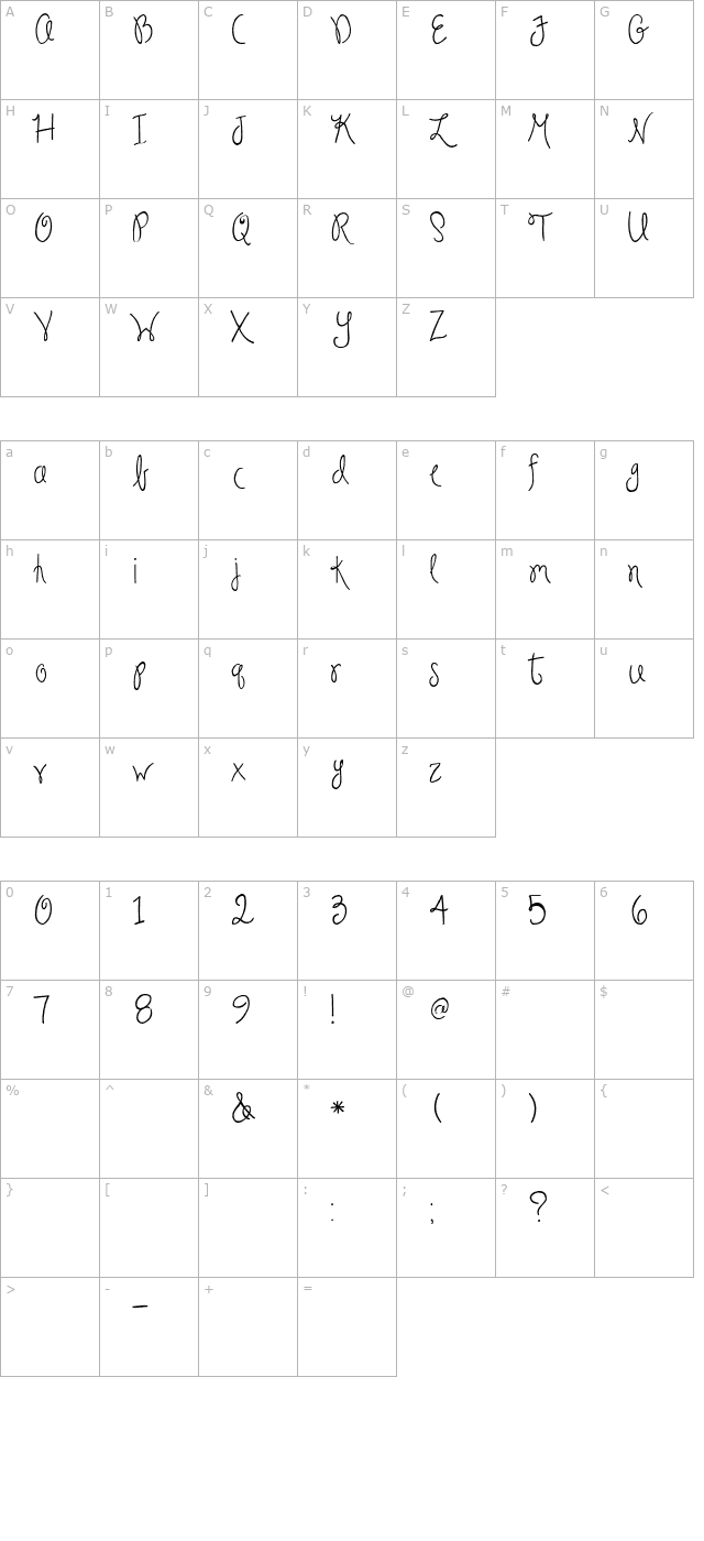 2Peas Fiddle Sticks character map