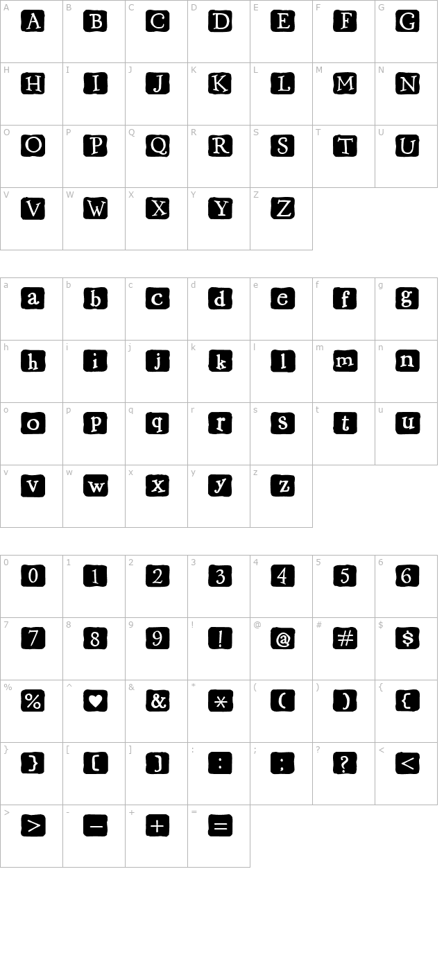 2peas-flea-market-block-regular character map