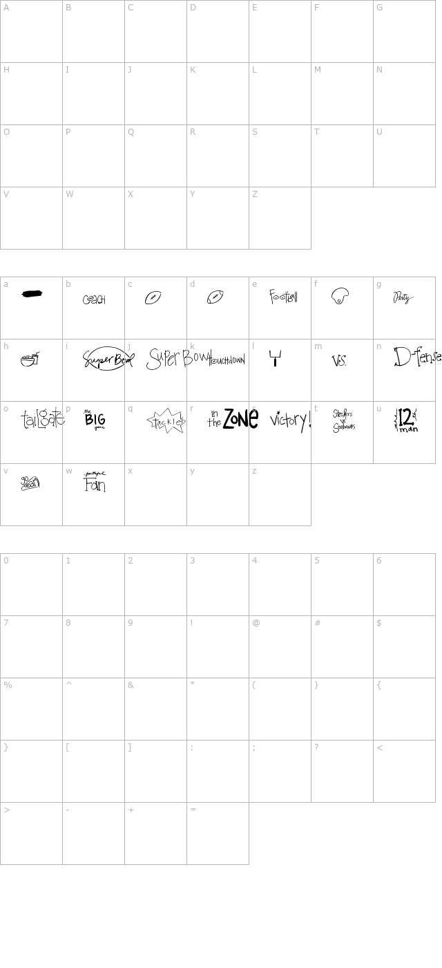 2peas football character map