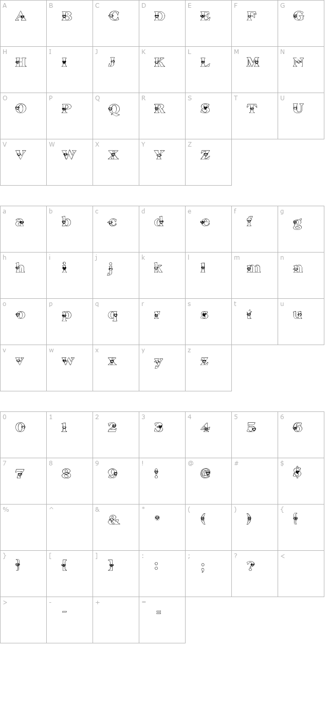 2peas-heartfelt character map