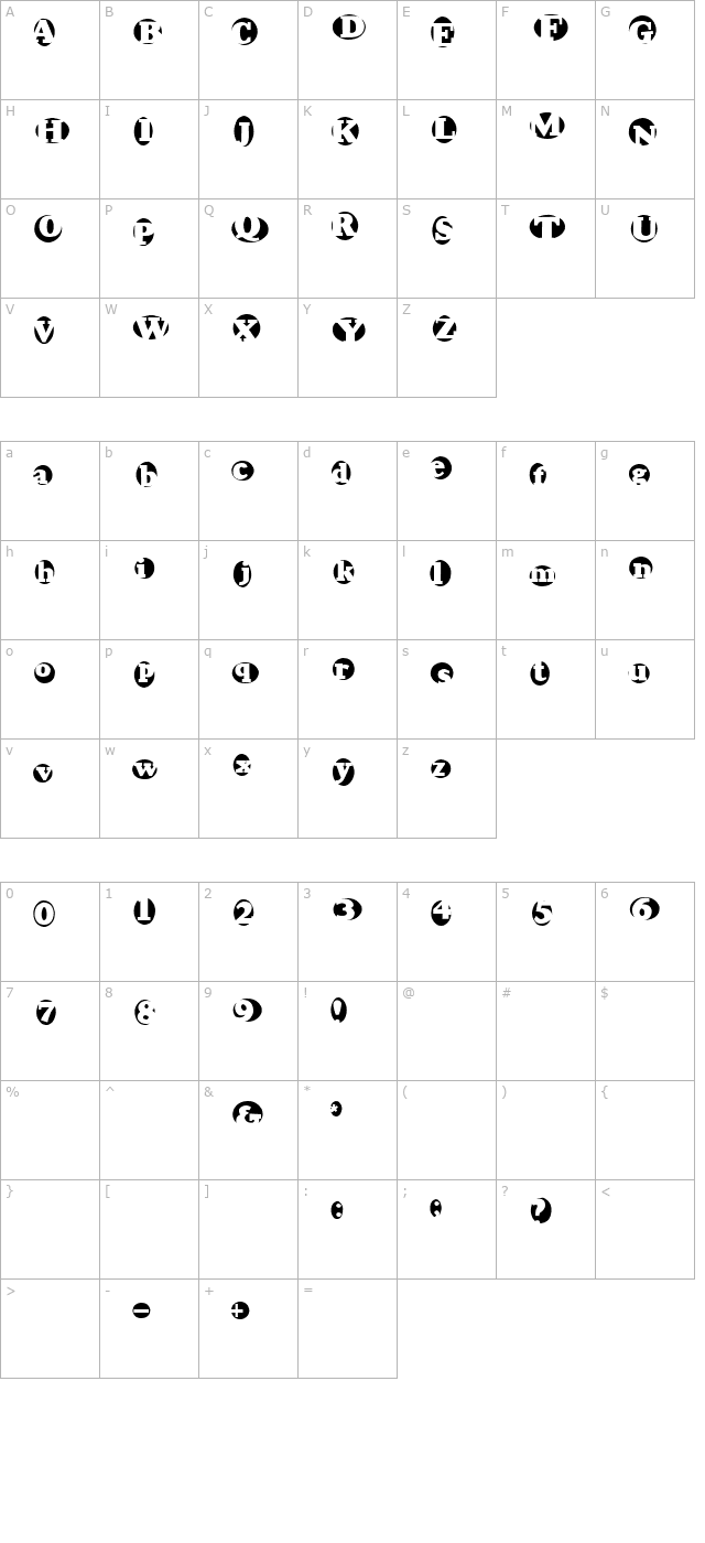 2Peas Jana Banana character map