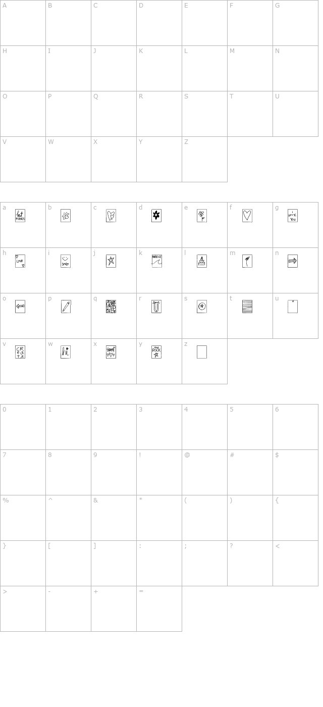 2peas-outside-the-box character map