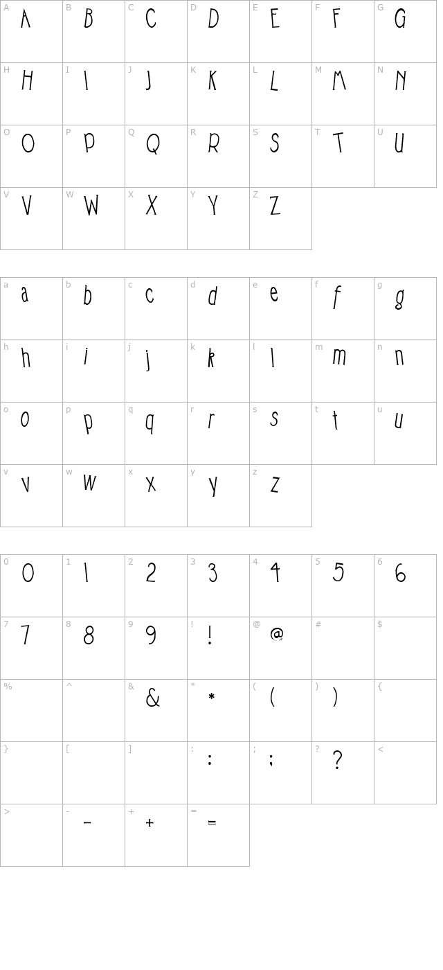 2Peas Rocky Shore character map