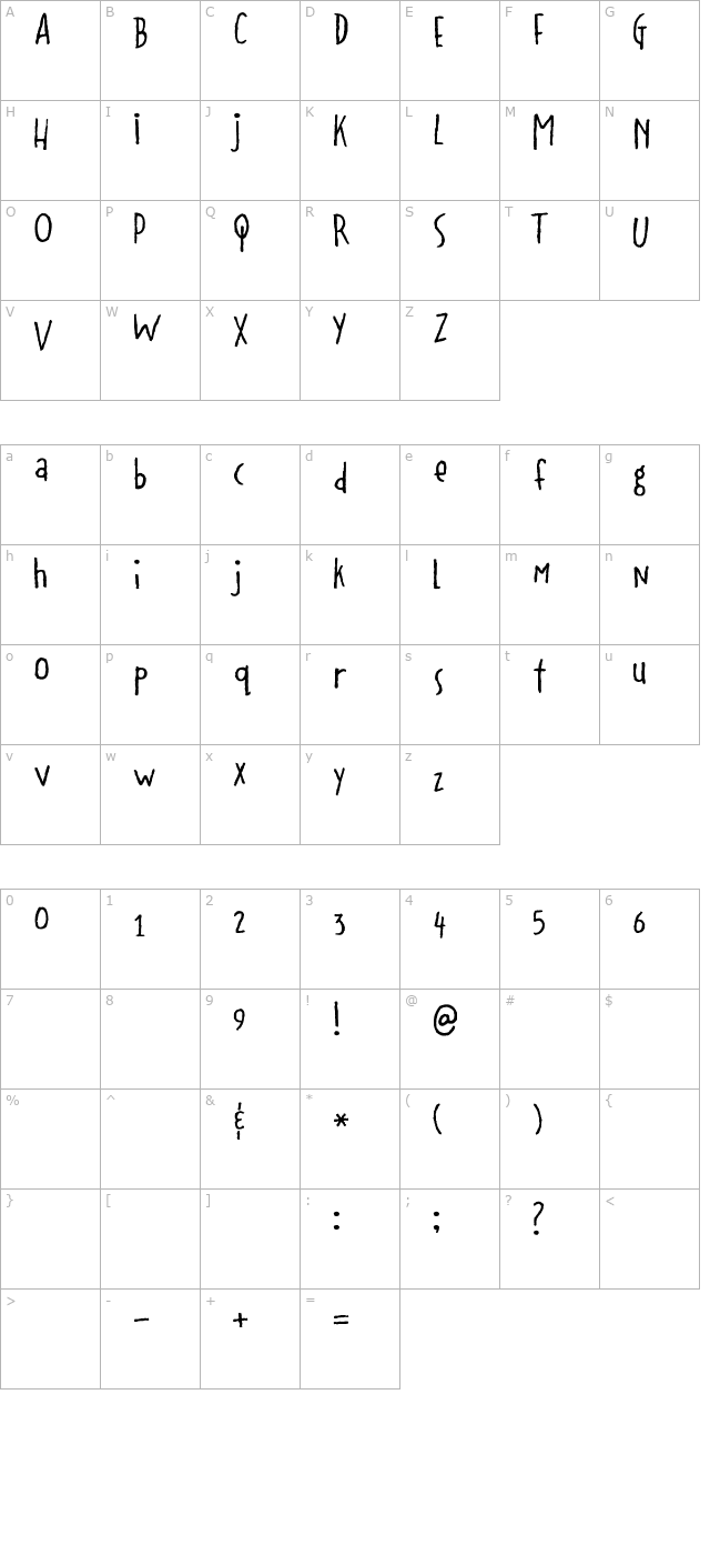 2Peas Shenanigans character map