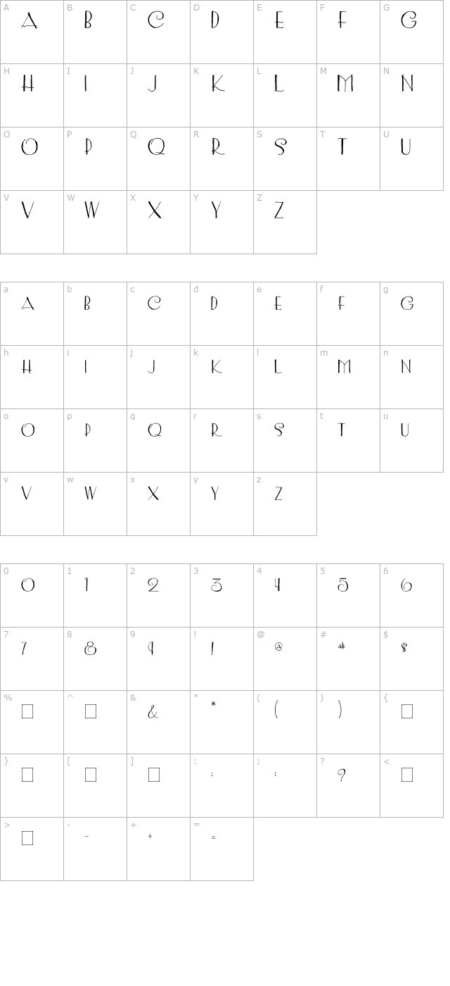 2peas-sophisticated character map