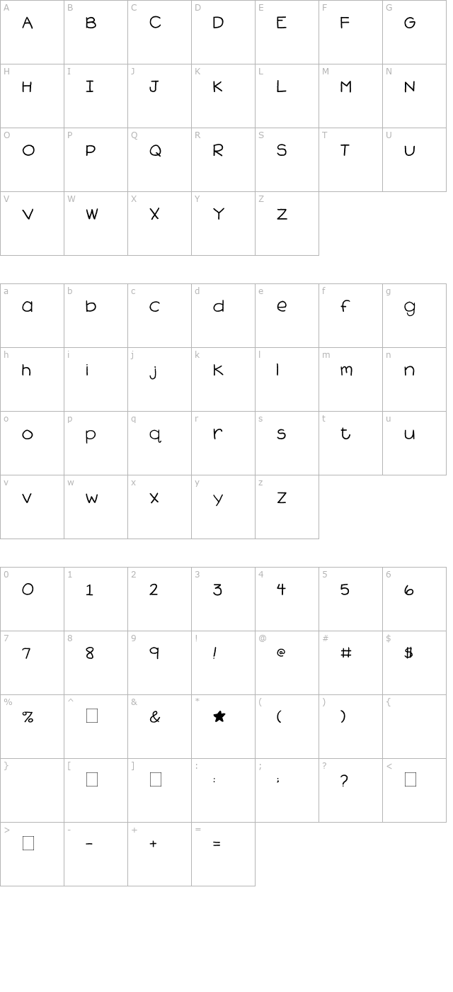 2peas-spread-sunshine character map