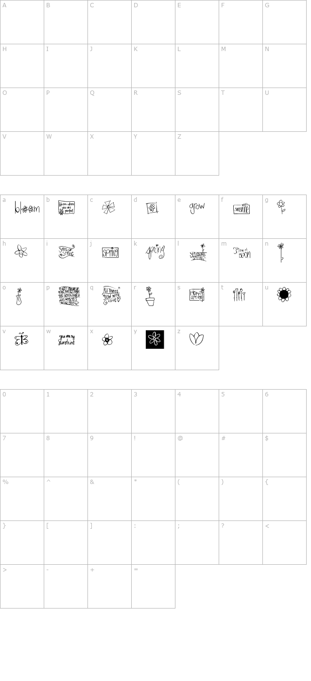 2peas spring character map