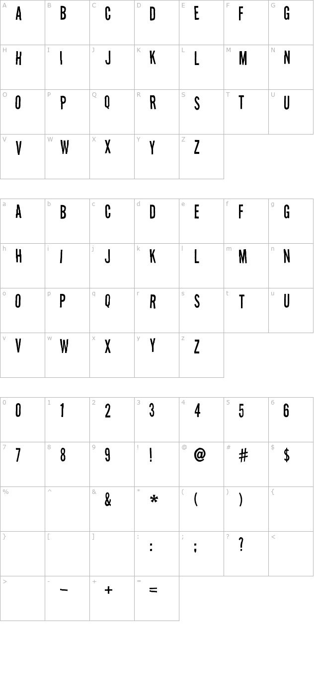 2peas-tasklist character map