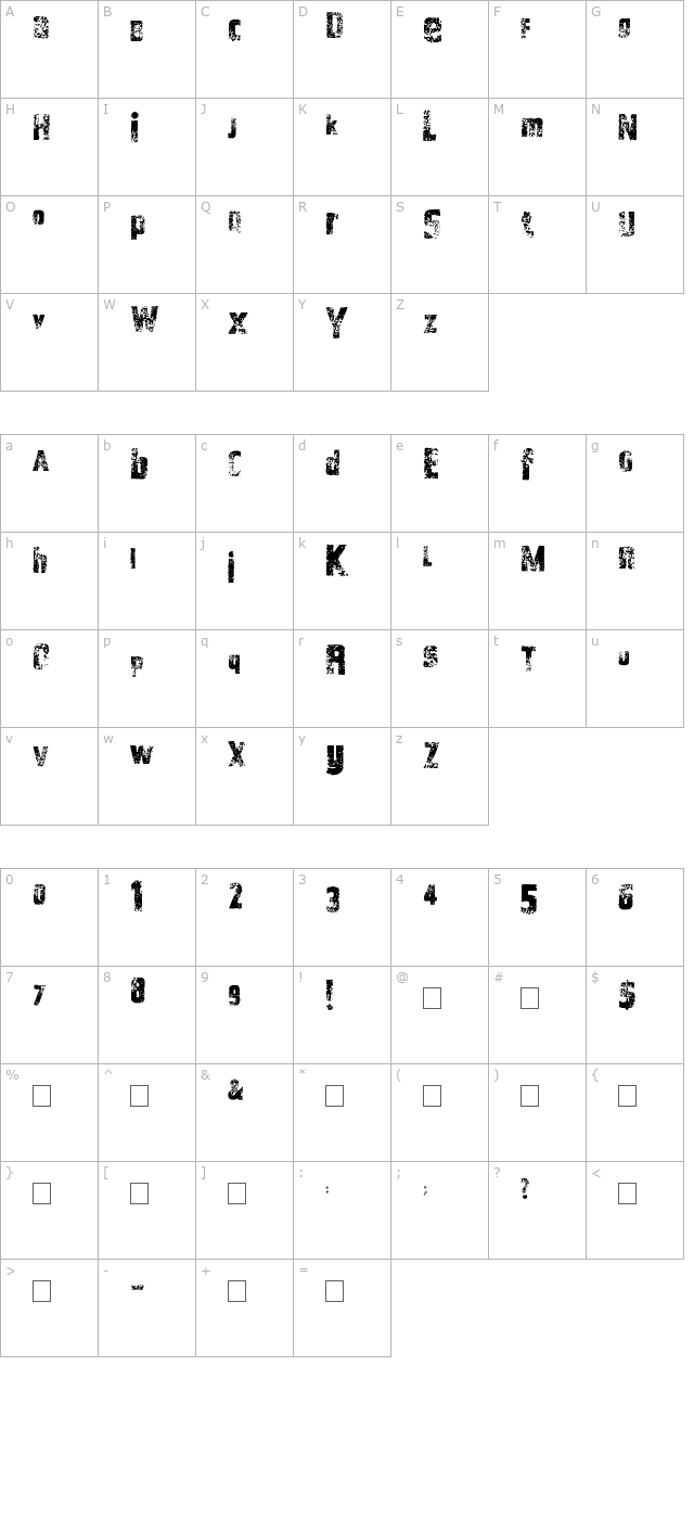 2Peas White Sale character map