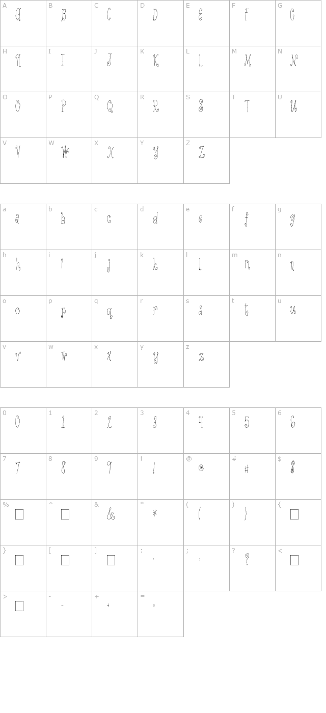 2peas-wrought-iron character map